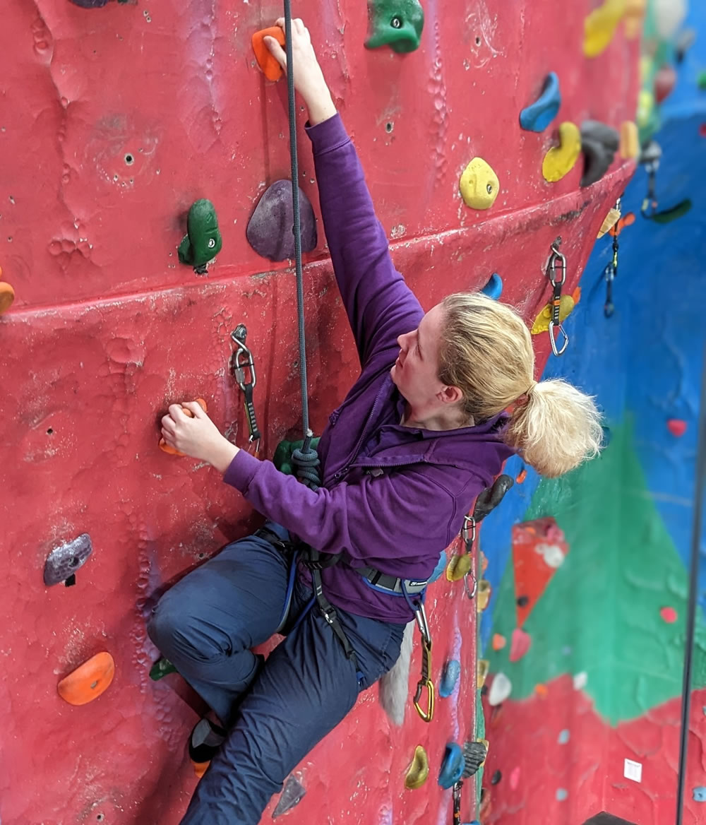 Adult climbing